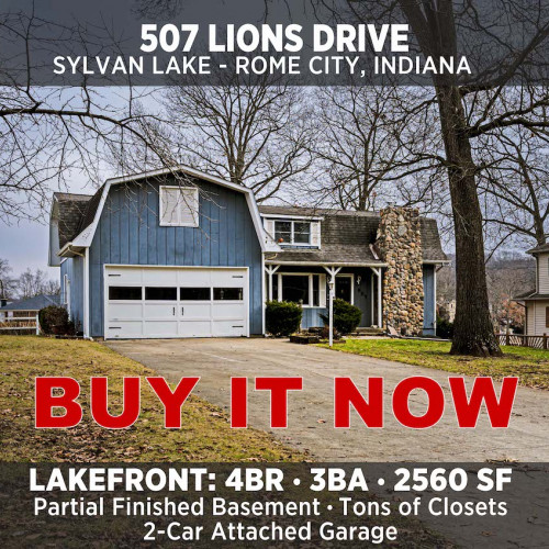 LAKEFRONT PROPERTY!! Two Story Home: 4BR ∙ 3BA ∙ Partially Finished Basement ∙ 2560SF