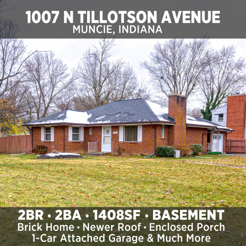 CLOSE TO  BALL STATE!!! CLOSE TO THE HOSPITAL!!! 1007 N Tillotson Avenue - MUNCIE, IN