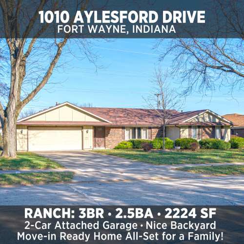 Well-maintained ranch and ready for a growing family. 1010 Aylesford Drive