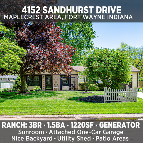 Well-maintained ranch home in the Maplecrest shopping area. 4152 Sandhurst Drive