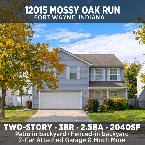 2040SF Home located Northwest Fort Wayne! 12015 Mossy Oak Run
